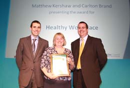 Jenny Hair, Staff Health MOT, Salisbury NHS Foundation Trust, Matthew Kershaw, Chief Executive, Salisbury NHS Foundation Trust and Carlton Brand, Director, Resources, Wiltshire Council